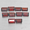 Natural Orangish Red Garnet 3.04 Ct. 10 Pcs Baguette Shape 5.2 x 3.2 Mm Gemstone From Tanzania