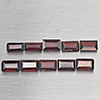 Natural Orangish Red Garnet 3.07 Ct. 10 Pcs Baguette Shape 5.2 x 3.2 Mm Gemstone From Tanzania
