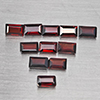 Natural Orangish Red Garnet 3.93 Ct. 11 Pcs Baguette Shape 5.3 x 3.2 Mm Gemstone From Tanzania