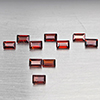 Natural Orangish Red Garnet 3.38 Ct. 10 Pcs Baguette Shape 5.2 x 3.2 Mm Gemstone From Tanzania