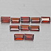 Natural Orangish Red Garnet 3.07 Ct. 10 Pcs Baguette Shape 5 x 3 Mm Gemstone From Tanzania