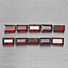 Natural Orangish Red Garnet 3.41 Ct. 10 Pcs Baguette Shape 5.3 x 3.2 Mm Gemstone From Tanzania