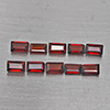 Natural Orangish Red Garnet 3.20 Ct. 10 Pcs Baguette Shape 5.2 x 3.2 Mm Gemstone From Tanzania