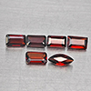 Natural Orangish Red Garnet 1.92 Ct. 6 Pcs Mixed Shape 5 x 3 Mm Gemstone From Tanzania