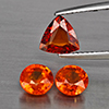 Natural Orangish Red Spessartine Garnet 3.43 Ct. 3 Pcs Mixed Shape Gemstones From Namibia