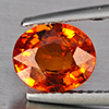 Natural Orangish Red Spessartine Garnet 2.02 Ct. Oval Shape 8.1 x 6.7 Mm Gemstones From Namibia