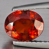 Natural Orangish Red Spessartine Garnet 1.73 Ct. Oval Shape 7.7 x 6 Mm Gemstones From Namibia