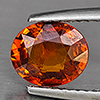 Natural Orangish Red Spessartine Garnet 1.77 Ct. Oval Shape 8 x 6.8 Mm Gemstones From Namibia