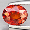 Natural Orangish Red Spessartine Garnet 2.15 Ct. Oval Shape 8.1 x 6.6 Mm Gemstones From Namibia