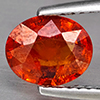 Natural Orangish Red Spessartine Garnet 1.75 Ct. Oval Shape 7.8 x 6.6 Mm Gemstones From Namibia