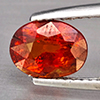 Natural Orangish Red Spessartine Garnet 2.16 Ct. Oval Shape 8.1 x 6.2 Mm Gemstones From Namibia