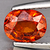 Natural Orangish Red Spessartine Garnet 1.77 Ct. Oval Shape 7.7 x 6 Mm Gemstones From Namibia