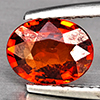 Natural Orangish Red Spessartine Garnet 1.55 Ct. Oval Shape 8 x 6.3 Mm Gemstones From Namibia