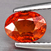 Natural Orangish Red Spessartine Garnet 1.63 Ct. Oval Shape 7.8 x 5.8 Mm Gemstones From Namibia