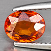 Natural Orangish Red Spessartine Garnet 1.63 Ct. Oval Shape 7.6 x 6.1 Mm Gemstones From Namibia