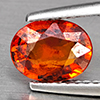 Natural Orangish Red Spessartine Garnet 1.47 Ct. Oval Shape 7.7 x 6 Mm Gemstones From Namibia