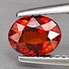 Natural Orangish Red Spessartine Garnet 1.50 Ct. Oval Shape 7.3 x 5.6 Mm Gemstones From Namibia