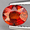 Natural Orangish Red Spessartine Garnet 1.47 Ct. Oval Shape 7.3 x 5.9 Mm Gemstones From Namibia