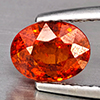 Natural Orangish Red Spessartine Garnet 1.85 Ct. Oval Shape 7.5 x 5.8 Mm Gemstones From Namibia