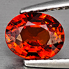 Natural Orangish Red Spessartine Garnet 1.54 Ct. Oval Shape 7.5 x 6 Mm Gemstones From Namibia