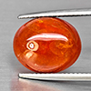 Natural Orangish Red Spessartine Garnet 12.16 Ct. Oval Cabochon Shape Gemstones From Namibia