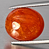 Natural Orangish Red Spessartine Garnet 11.66 Ct. Oval Cabochon Shape Gemstones From Namibia