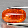 Natural Orangish Red Spessartine Garnet Gemstones 8.23 Ct. Oval Cabochon Shape 14.5 x 8.5 Mm. Natural Orangish Red Spessartine Garnet Gemstones 8.23 Ct. Oval Cabochon Shape 14.5 x 8.5 Mm.