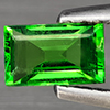 0.40 Ct. VVS Baguette Natrual Green Tsavorite Garnet Tanzania