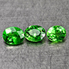 Natural Green Tsavorite Garnet 1.19 Ct. 3 Pcs Oval Shape 4.8 x 3.8 Mm Gemstones