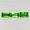 Natural Green Tsavorite Garnet 0.47 Ct. 3 Pcs Baguette Shape 4.2 x 2.2 Mm Gems