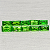 Natural Green Tsavorite Garnet 1.42 Ct. 10 Pcs Baguette Shape Gemstones