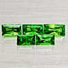 Natural Green Tsavorite Garnet 0.94 Ct. 5 Pcs Baguette Shape Gemstones