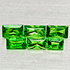 Natural Green Tsavorite Garnet 0.78 Ct. 6 Pcs Baguette Shape Gemstones