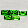 Natural Green Tsavorite Garnet 0.67 Ct. 5 Pcs Baguette Shape Gemstones