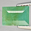 Natural Green Blueish Grandidierite 1.71 Ct. Baguette Shape 8.2 x 5.9 Mm Gemstone from Madagascar