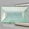 Natural Green Blueish Grandidierite 1.47 Ct. Baguette Shape 9 x 5.3 Mm Gemstone from Madagascar
