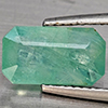 Natural Green Blueish Grandidierite 3.64 Ct. Octagon Shape 11.7 x 6.5 Mm Gemstone from Madagascar