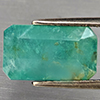 Natural Green Blueish Grandidierite 4.44 Ct. Octagon Shape 12.5 x 7.5 Mm Gemstone from Madagascar