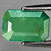 Natural Green Blueish Grandidierite 1.09 Ct. Octagon Shape 7.5 x 5 Mm Gemstone from Madagascar