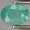 Natural Green Blueish Grandidierite 0.94 Ct. Oval Shape 6 x 4.5 Mm Gemstone from Madagascar