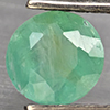 Natural Green Blueish Grandidierite 0.97 Ct. Round Shape 5.7 Mm Gemstone from Madagascar