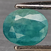 Natural Green Blueish Grandidierite 1.11 Ct. Oval Shape 6 x 4.8 Mm Gemstone from Madagascar