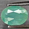 Natural Green Blueish Grandidierite 1.31 Ct. Oval Shape 7.2 x 5.2 Mm Gemstone from Madagascar