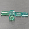Natural Green Blueish Grandidierite 2.59 Ct. 5 Pcs Mixed Shape Gemstone from Madagascar