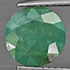 Natural Green Blueish Grandidierite 1.68 Ct. Round Shape 8.2 Mm Gemstone from Madagascar
