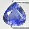 Unheated 0.55 Ct. Pear Shape Natural Violet Blue Iolite Madagascar