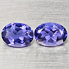 Natural Violetish Blue Iolite 1.18 Ct. 2 Pcs Oval Shape 7 x 5 Mm Gemstones From Madagascar Natural Violetish Blue Iolite 1.18 Ct. 2 Pcs Oval Shape 7 x 5 Mm Gemstones From Madagascar