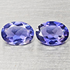 Natural Violetish Blue Iolite 1.29 Ct. 2 Pcs Oval Shape 7.2 x 5.1 Mm Gemstones From Madagascar Natural Violetish Blue Iolite 1.29 Ct. 2 Pcs Oval Shape 7.2 x 5.1 Mm Gemstones From Madagascar