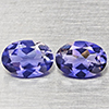 Natural Violet Blue Iolite 1.11 Ct. 2 Pcs Oval Shape 7.2 x 5.2 Mm Gemstones