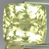 Yellow Color Kunzite 13.44 Ct. Cushion Shape 12.5 x 12 Mm. Natural Gemstone